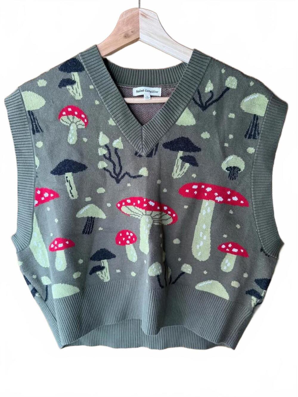 Women’s Saint Geraldine Funky Mushroom Vest Large